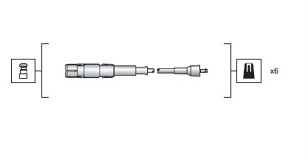 Set cablaj aprinder 941318111149 MAGNETI MARELLI