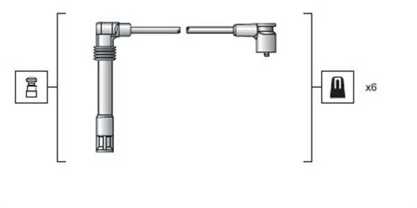 Set cablaj aprinder 941318111162 MAGNETI MARELLI