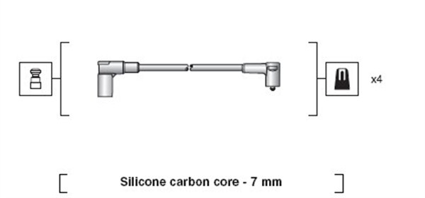 Set cablaj aprinder 941318111255 MAGNETI MARELLI