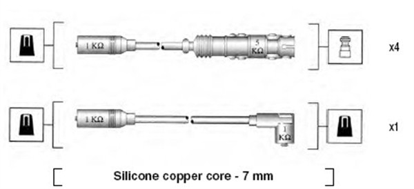 Set cablaj aprinder 941055050530 MAGNETI MARELLI