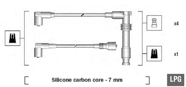 Set cablaj aprinder 941125290681 MAGNETI MARELLI