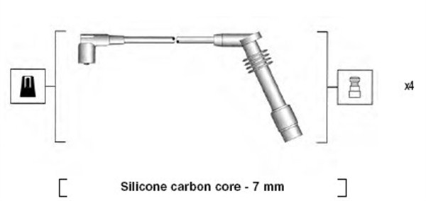 Set cablaj aprinder 941125360686 MAGNETI MARELLI