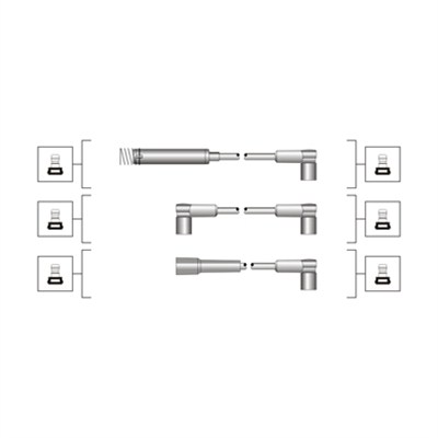 Set cablaj aprinder 941319170013 MAGNETI MARELLI