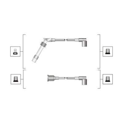 Set cablaj aprinder 941319170027 MAGNETI MARELLI