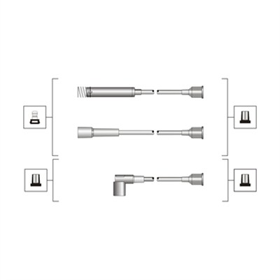 Set cablaj aprinder 941319170047 MAGNETI MARELLI