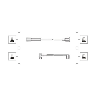 Set cablaj aprinder 941319170067 MAGNETI MARELLI