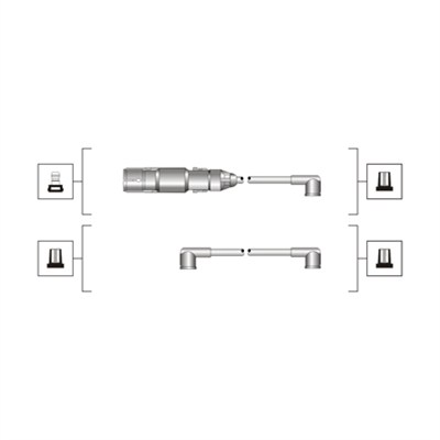 Set cablaj aprinder 941319170071 MAGNETI MARELLI