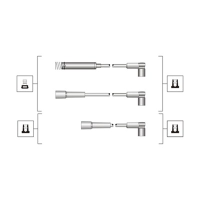 Set cablaj aprinder 941319170072 MAGNETI MARELLI