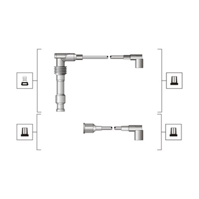 Set cablaj aprinder 941319170085 MAGNETI MARELLI