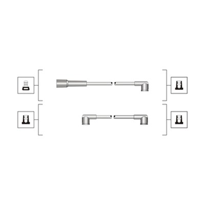 Set cablaj aprinder 941319170088 MAGNETI MARELLI