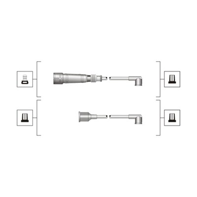 Set cablaj aprinder 941319170089 MAGNETI MARELLI