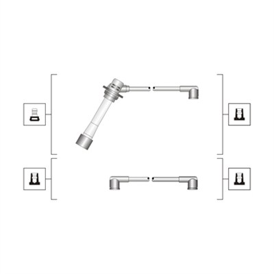 Set cablaj aprinder 941319170093 MAGNETI MARELLI