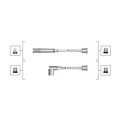 Set cablaj aprinder 941319170095 MAGNETI MARELLI