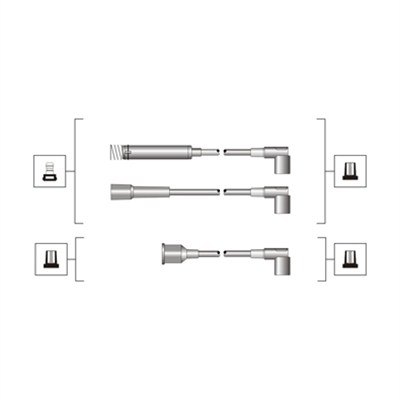 Set cablaj aprinder 941319170110 MAGNETI MARELLI