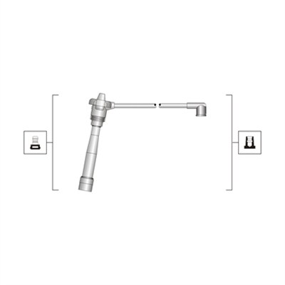 Set cablaj aprinder 941319170115 MAGNETI MARELLI