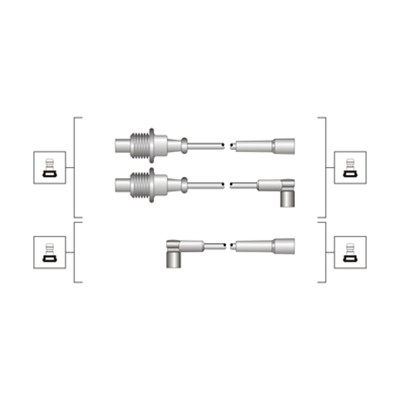 Set cablaj aprinder 941319170118 MAGNETI MARELLI