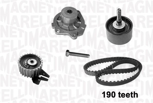 Set pompa apa + curea dintata 341401050001 MAGNETI MARELLI