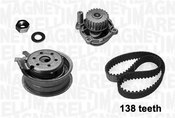 Set pompa apa + curea dintata 341403640001 MAGNETI MARELLI