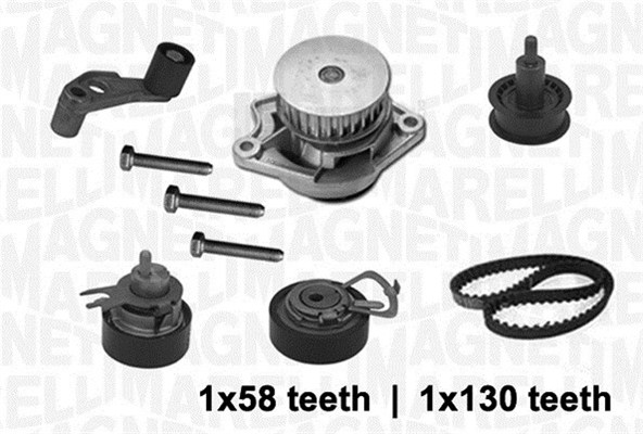 Set pompa apa + curea dintata 341403680001 MAGNETI MARELLI