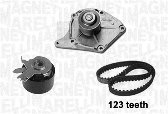 Set pompa apa + curea dintata 341404170001 MAGNETI MARELLI