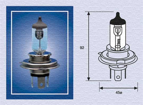 Bec, far faza lunga 002156100000 MAGNETI MARELLI