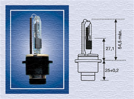 Bec, far faza lunga 002542100000 MAGNETI MARELLI