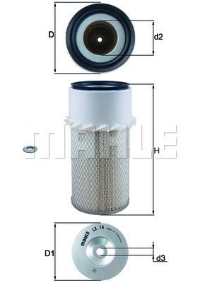Filtru aer 154077184970 MAGNETI MARELLI