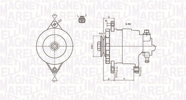 Generator / alternator 063731172010 MAGNETI MARELLI