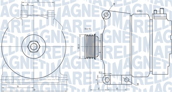Generator / alternator 063731342010 MAGNETI MARELLI