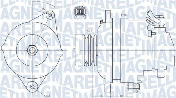 Generator / Alternator 063731717010 MAGNETI MARELLI