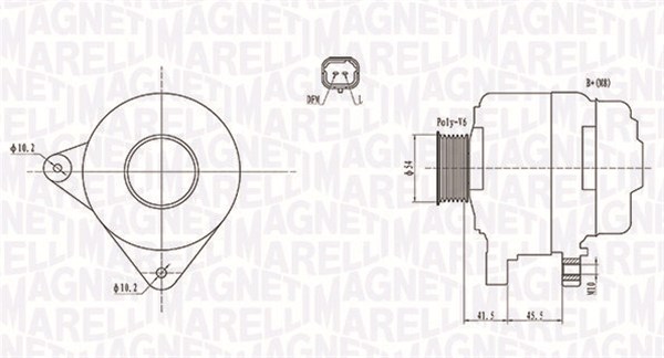 Generator / alternator 063732008010 MAGNETI MARELLI