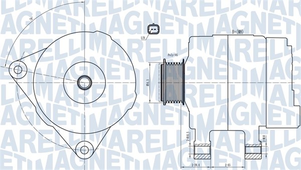 Generator / alternator 063732033010 MAGNETI MARELLI