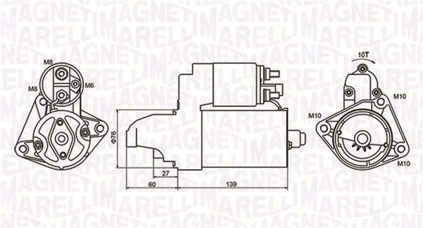 Starter 063721050010 MAGNETI MARELLI