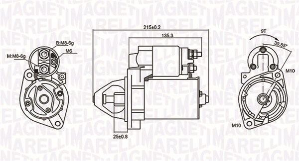 Starter 063721075010 MAGNETI MARELLI