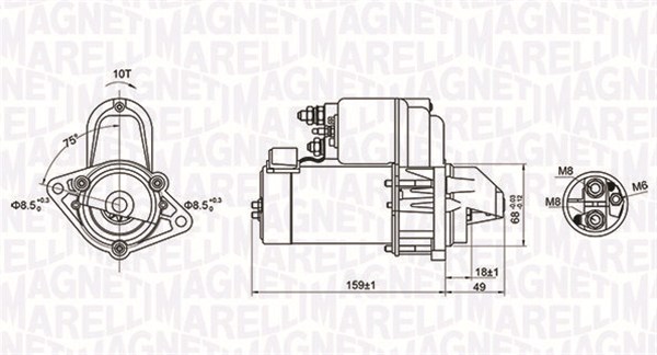 Starter 063721257010 MAGNETI MARELLI