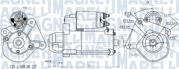 Starter 063721275010 MAGNETI MARELLI