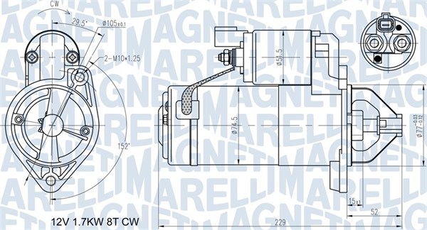 Starter 063721365010 MAGNETI MARELLI