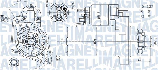 Starter 063721378010 MAGNETI MARELLI