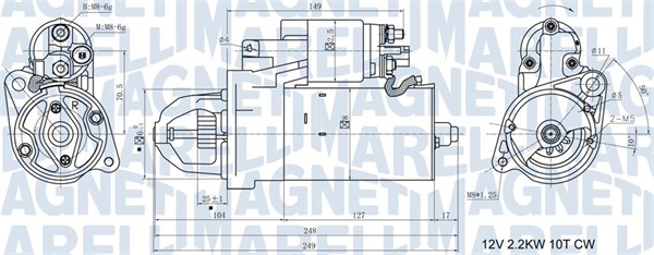 Starter 063721411010 MAGNETI MARELLI