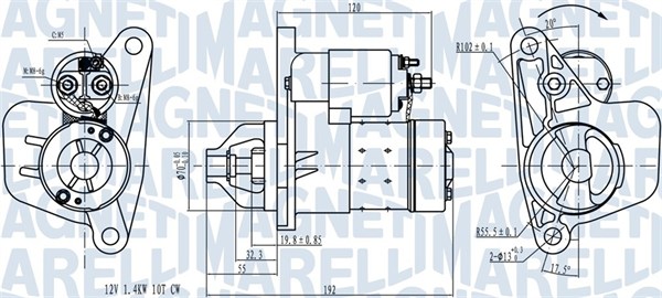 starter 063721418010 MAGNETI MARELLI