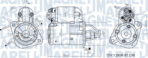 Starter 063721465010 MAGNETI MARELLI