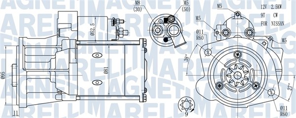 Starter 063721491010 MAGNETI MARELLI