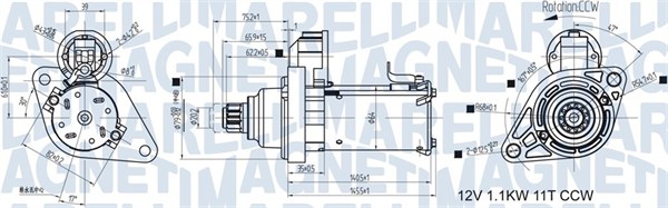 Starter 063721533010 MAGNETI MARELLI
