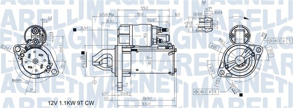 Starter 063721557410 MAGNETI MARELLI