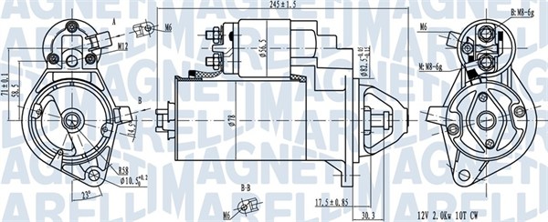 Starter 063720976010 MAGNETI MARELLI