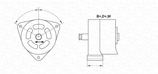 Generator / Alternator 943356468010 MAGNETI MARELLI