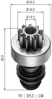 Pinion electromotor 940113020004 MAGNETI MARELLI