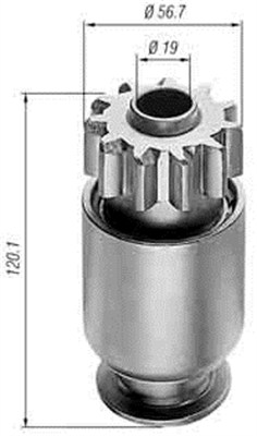 Pinion electromotor 940113020044 MAGNETI MARELLI