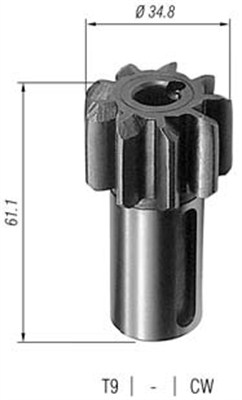Pinion electromotor 940113020052 MAGNETI MARELLI