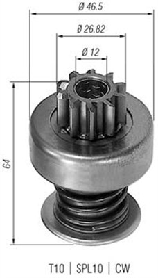 Pinion electromotor 940113020055 MAGNETI MARELLI
